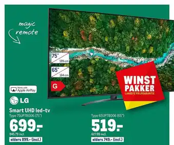 Makro LG Smart UHD Led-TV aanbieding