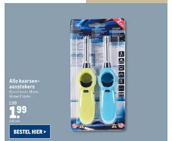 Makro Alle Kaarsen Aanstekers aanbieding