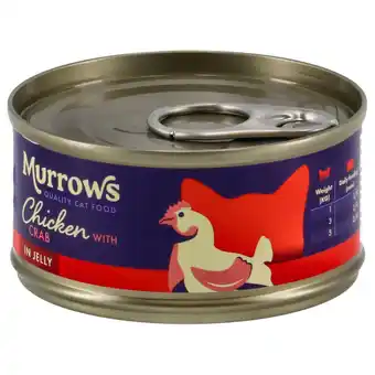 Pets Place Murrows Natvoer Kip Met Krab In Gelei - Kattenvoer - Kip Krab 70 g aanbieding