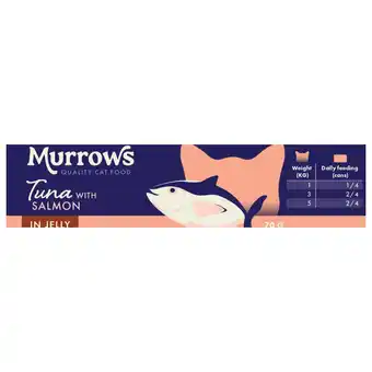 Pets Place Murrows Natvoer Tonijn Met Zalm In Gelei - Kattenvoer - Tonijn Zalm 70 g aanbieding
