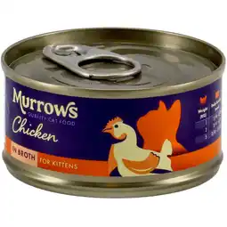 Pets Place Murrows Natvoer Kip In Bouillon - Kattenvoer - Kip 70 g aanbieding