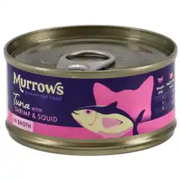 Pets Place Murrows Natvoer Zeevruchten In Bouillon - Kattenvoer - Tonijn Garnaal Inktvis 70 g aanbieding