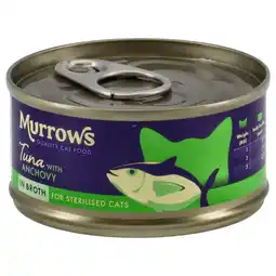 Pets Place Murrows Natvoer Tonijn Met Ansjovis In Visbouillon - Kattenvoer - Tonijn Ansjovis 70 g aanbieding