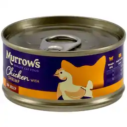 Pets Place Murrows Natvoer Kip Met Garnalen In Gelei - Kattenvoer - Kip Garnaal 70 g aanbieding