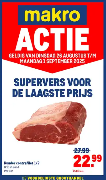 Makro Runder contrafilet 1/2 aanbieding