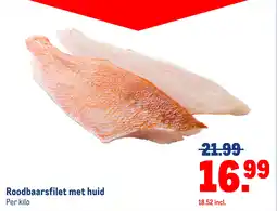 Makro Roodbaarsfilet met huid aanbieding