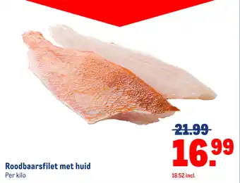 Makro Roodbaarsfilet met huid aanbieding