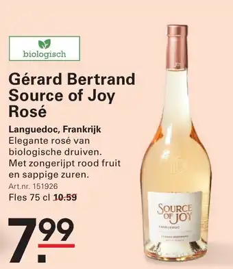 Sligro Gérard Bertrand Source of Joy Rosé aanbieding