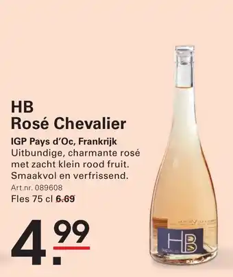 Sligro HB Rosé Chevalier IGP Pays d'Oc, Frankrijk aanbieding