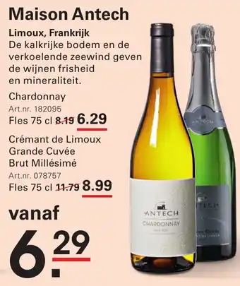 Sligro Maison Antech aanbieding