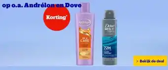 Bol.com op o.a. Andrélon en Dove aanbieding