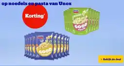 Bol.com op noedels en pasta van Unox aanbieding