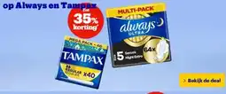 Bol.com op Always en Tampax aanbieding