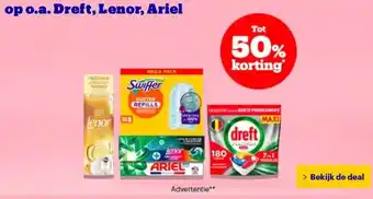 Bol.com op o.a. Dreft, Lenor, Ariel aanbieding