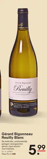 Sligro Gérard Bigonneau Reuilly Blanc aanbieding