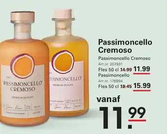 Sligro Passimoncello Cremoso aanbieding