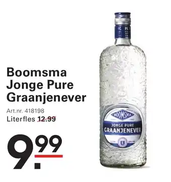 Sligro Boomsma Jonge Pure Graanjenever aanbieding