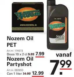 Sligro Nozem Oil PET aanbieding