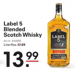 Sligro Label 5 Blended Scotch Whisky aanbieding