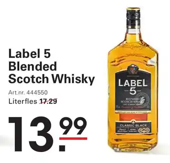 Sligro Label 5 Blended Scotch Whisky aanbieding