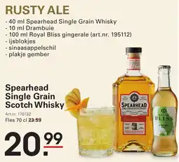 Sligro Spearhead Single Grain Scotch Whisky aanbieding