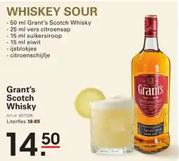 Sligro Grant's Scotch Whisky aanbieding