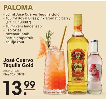Sligro José Cuervo Tequila Gold aanbieding