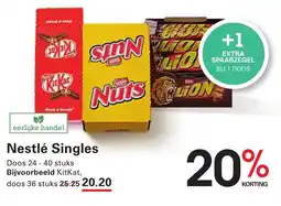 Sligro Nestlé Singles aanbieding