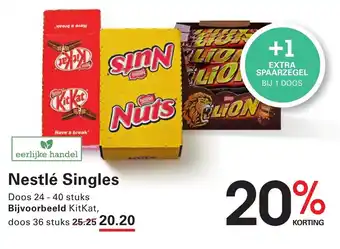 Sligro Nestlé Singles aanbieding