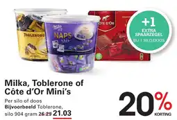 Sligro Milka, Toblerone of Côte d'Or Mini's aanbieding
