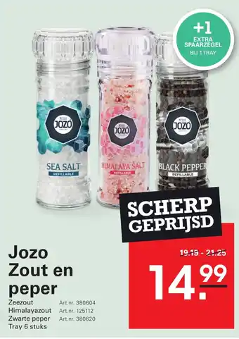Sligro Jozo Zout en peper aanbieding