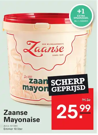 Sligro Zaanse Mayonaise aanbieding