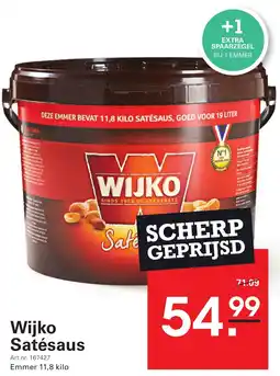 Sligro Wijko Satésaus aanbieding