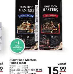 Sligro Slow Food Masters Pulled meat aanbieding
