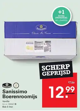 Sligro Sanissimo Boerenroomijs aanbieding