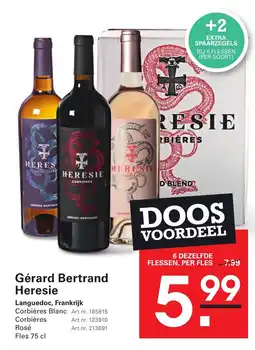 Sligro Gérard Bertrand Heresie aanbieding