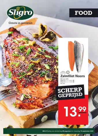 Sligro Zalmfilet Noors aanbieding