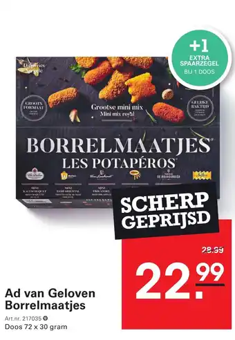 Sligro Ad van Geloven Borrelmaatjes aanbieding