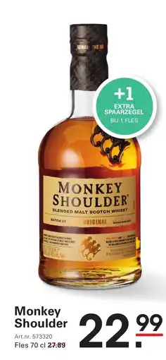 Sligro Monkey shoulder aanbieding