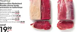 Sligro Natuurvlees-Nederland Runder dunne lende, entrecôte en kalfsribeye aanbieding