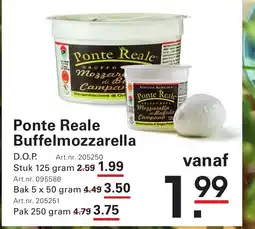Sligro Ponte Reale Buffelmozzarella aanbieding