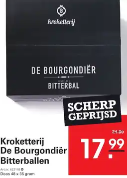 Sligro kroketterij De Bourgondiër Bitterballen aanbieding