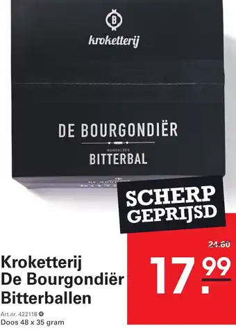 Sligro kroketterij De Bourgondiër Bitterballen aanbieding