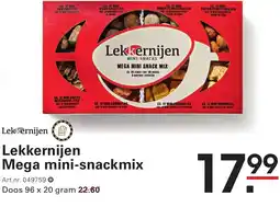 Sligro Lekkernijen Mega mini-snackmix aanbieding