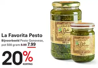 Sligro La Favorita Pesto aanbieding