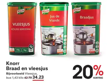 Sligro Knorr Braad en vleesjus aanbieding