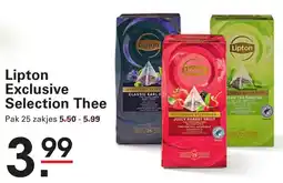Sligro Lipton Exclusive Selection Thee aanbieding