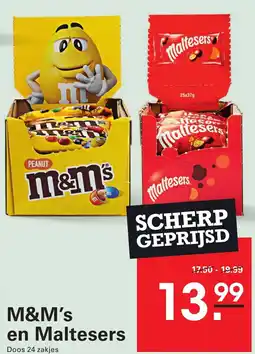 Sligro M&M's en Maltesers aanbieding