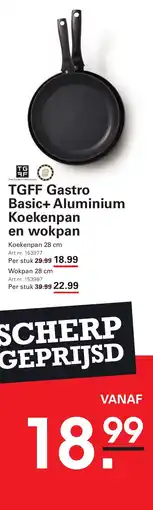 Sligro TGFF Gastro Basic+ Aluminium Koekenpan en wokpan aanbieding