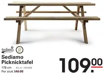 Sligro Sediamo Picknicktafel aanbieding